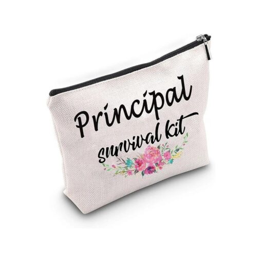 TSOTMO School Principal Gift Assistant Principal Gift Principal survival kit Cosmetic Bags Gift Thank you President Teacher Graduation Gift Principal Retirement Gift ( Principal )