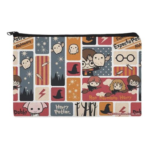 GRAPHICS & MORE Harry Potter Cute Chibi Pattern Makeup Cosmetic Bag Organizer Pouch