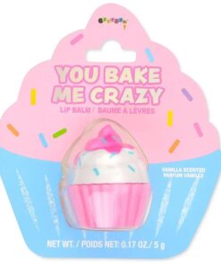 iscream You Bake Me Crazy Cupcake Shaped Vanilla Scented Lip Balm