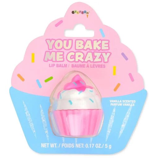 iscream You Bake Me Crazy Cupcake Shaped Vanilla Scented Lip Balm