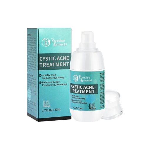 Cystic Acne Spot Treatment, Hormonal Acne Treatment for Face, Back and Body, with Salicylic Acid and Tea Tree Oil, Pimple Advanced Acne Cream for Teens & Adults