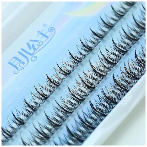 DIY Eyelash Extensions Angel Eyelashes Natural Home Grafted Sandwich False Fake Individual Eyelashes Cluster Lashes Flower Fairy Eye Makeup 9/10/11mm Pack Wholesale