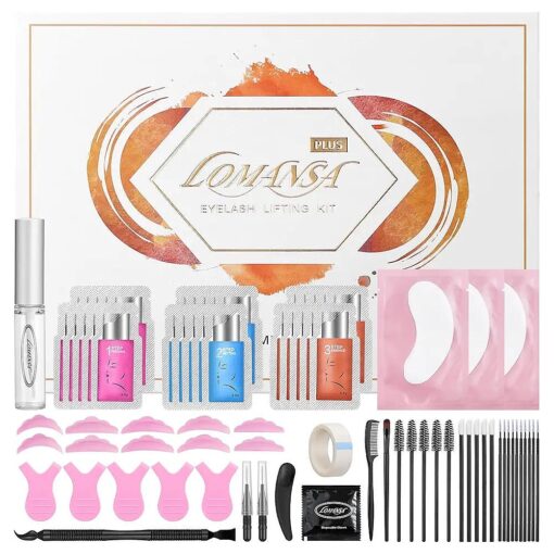 Lash Lift Kit, Brow Lamination Kit, Instant Lifting Perming Curling for Fuller Thicker Eyelashes Eyebrows with Full Tools