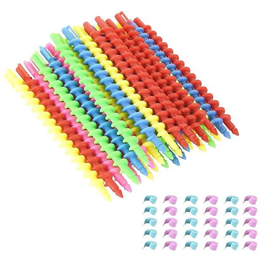 Styling Plastic Spiral Hair Perm Rod Random Colors ( Medium ( 30 PCS ) )