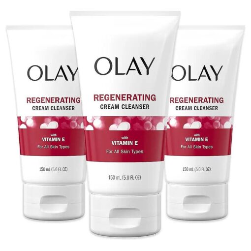 Olay Regenerist Regenerating Cream Cleanser Face Wash, 5 fl oz ( Pack of 3 )