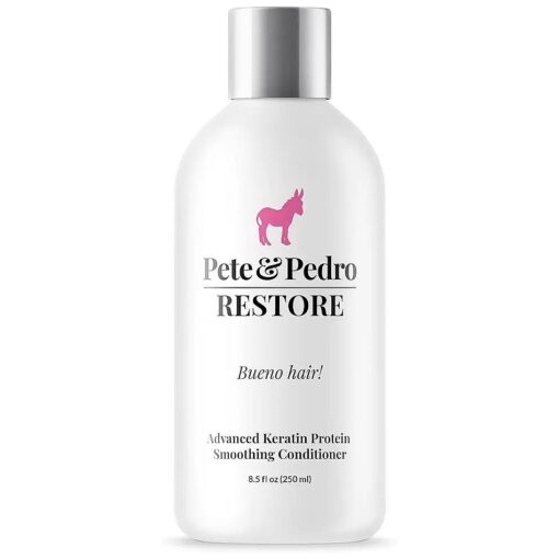 Pete & Pedro RESTORE CONDITIONER - Keratin Protein Strengthening & Smoothing Daily Conditioner - Repairs Hair, Reduces Frizz, Keeps Hair Healthy & Soft For Women & Men | Featured on Shark Tank, 8.5 oz