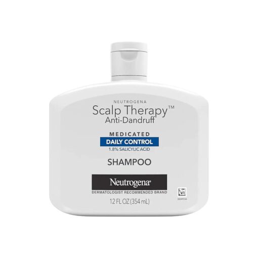 Neutrogena Scalp Therapy Anti-Dandruff Shampoo Daily Control, 1.8 % salicylic acid, with fragrance of warm vanilla & toasted coconut notes, 12 fl oz