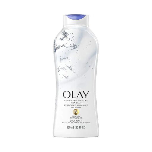 Olay Daily Exfoliating with Sea Salts Body Wash, 22 Fl Oz ( Pack of 1 )