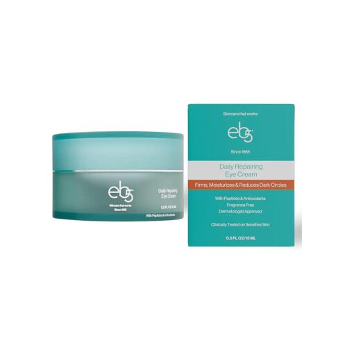 eb5 Daily Repair Eye Treatment | Under Eye Cream for Dark Circles and Puffiness | Anti-Aging Eye Cream with Peptides for Women and Men - 0.50oz