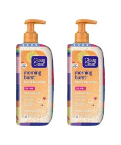 Clean & Clear Morning Burst Oil-Free Facial Cleanser, Brightening Vitamin C & Ginseng, Daily Face Wash, Hypoallergenic, Special Care with Pride Packaging, Value Two Pack, 8 Fl, Oz