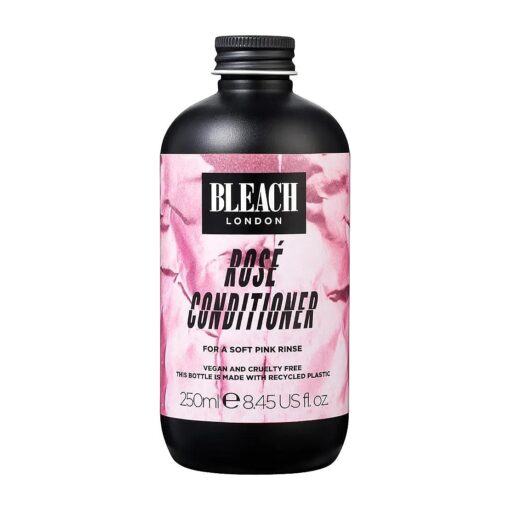 BLEACH LONDON Rose Conditioner - Soft Pastel Pink Rinse, Color Toning and Preserving, Vegan, Cruelty Free, Daily Hair Nourishment, Color Depositing Formula, 8.45 fl oz