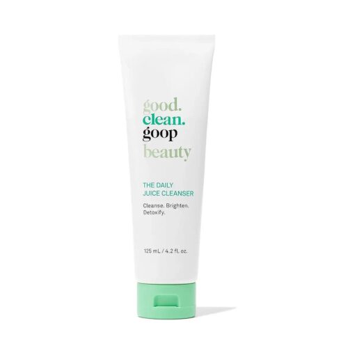 good.clean.goop beauty The Daily Juice Cleanser | Foaming Facial Cleanser to Hydrate & Cleanse Skin | Fruit Enzyme, Chlorella Extract & Spinach Leaf Extract | Face Wash to Detoxify Skin | 4.2 Fl oz