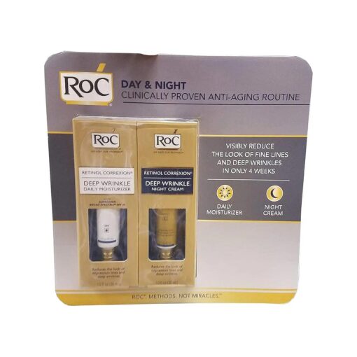 Roc Deep Wrinkle Daily Moisturizer Spf30 and Deep Wrinkle Night Cream, 1 fl Oz Each