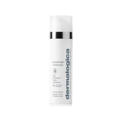 Dermalogica Powerbright Moisturizer SPF 50 Facial Sunscreen Shields Skin Against Dark Spots with Niacinamide & Hyaluronic Acid, 1.7 Fl Oz