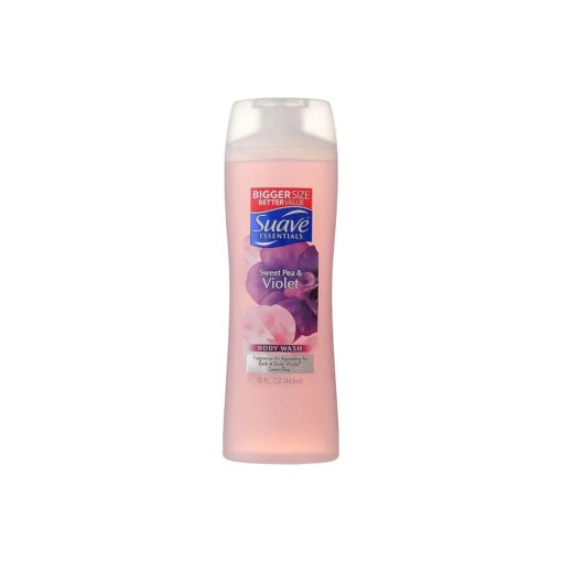 Suave Naturals Body Wash Sweet Pea and Violet 15 oz ( Pack of 5 )