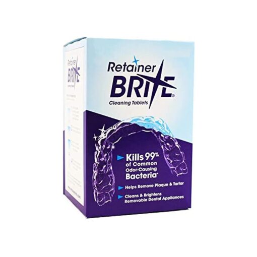 Retainer Brite Tablets for Cleaner Retainers and Dental Appliances - 96 Count