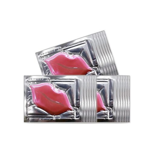 Permotary 30 PCS Moisturizing Lip Mask Crystal Lip Care Pads Mask for Moisturizing & Reducing Chapped, Smoothing, Fine Lines-Lip Patches with Moisture Essence to Firms & Hydrate and Plump Your Lips