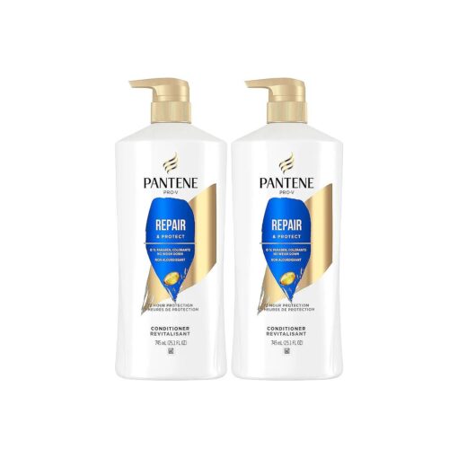 Pantene Conditioner Twin Pack with Hair Treatment, Repair & Protect for Damaged Hair, Safe for Color-Treated Hair