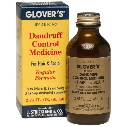 Glover 's Dandruff Control Medicine For Hair & Scalp, Regular Formula 2.75 Fl Oz