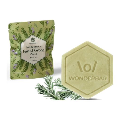 Oily Hair and Oily Scalp Dandruff Shampoo Bar - plant-based, pH balanced, Eco-friendly, Plastic Free Packagig, ( Rosemary )