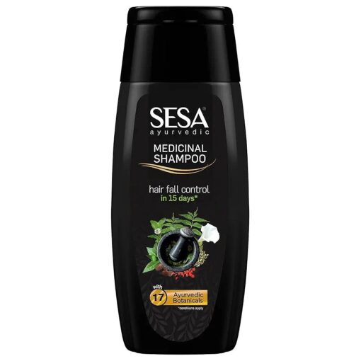 sesa Sesa Ayurvedic Medicinal Shampoo for Hair Fall Control and Hair Growth Bhringraj & 16 Rare Herbs All Hair Types Paraben Free 200 ml ( Pack of 1 ) Ayurvedic Medicinal Shampoo 200ml