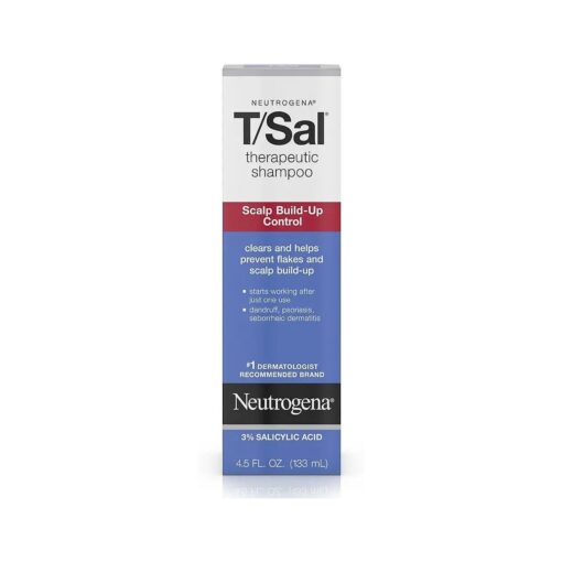 Neutrogena T/Sal Therapeutic Shampoo, Scalp Build-Up Control 4.5 oz ( Pack of 2 )