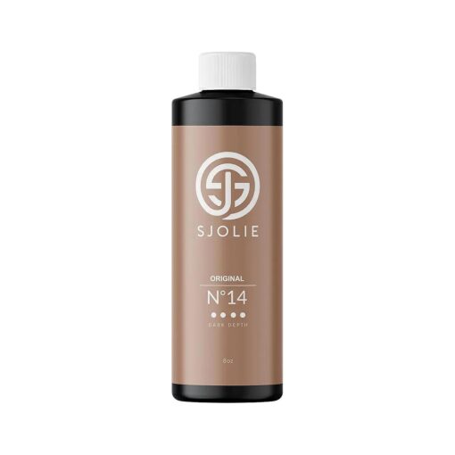 SJOLIE Spray Tan Solution - No, 14 - Dark Depth Tanning Spray | Hydrating Sunless Tanner for Long Lasting, Dark Bronze Finish ( 8oz )