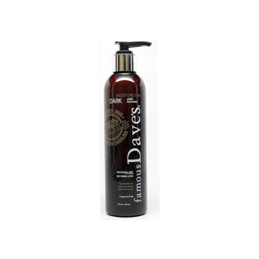 Dave 's Dark Self Tanner Sunless Tanning Lotion with Bronzer - For All Skin Types