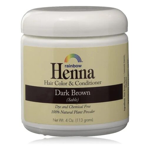 Rainbow Henna Persian Dark Brown Hair Color 4 Oz, ( 2 pack )