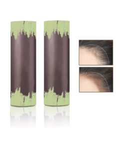 2PCS Hair Powder Hairline Powder Stick, Hair Shading Sponge Pen Waterproof Long Lasting, Root Touch Cover Up Hair-line Powder Filler for Women Girls - Dark Brown