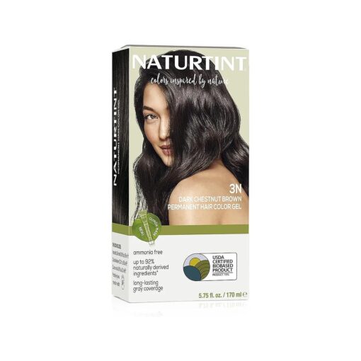 Permanent Hair Color 3N Dark Chestnut Brown ( Pack of 1 ), Ammonia Free, Vegan, Cruelty Free, up to 100 % Gray Coverage, Long Lasting Results