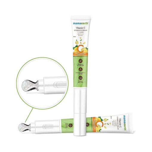 Mamaearth Vitamin C Under Eye Cream for dark circles, with Vitamin C & Gotu Kola - 20 ml