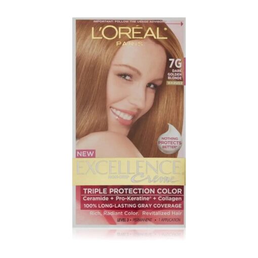 L'Oreal Excellence # 7G Dark Gold Blonde Hair Color, 1 ct