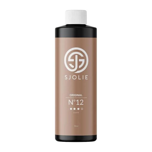 SJOLIE Spray Tan Solution - No, 12 - Dark Hydrating Tanning Spray | Sunless Tanner for a Rich Bronze, Long Lasting, All Natural Spray Tan ( 8oz )