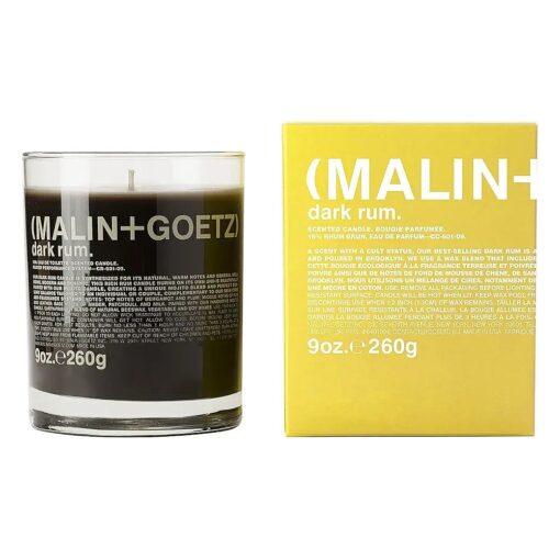 Malin+Goetz Highly Scented, Long Lasting, Slow Burn, All Natural, Hand Poured, Luxury Wax Blend, Aromatic Candles and Gift Set, 60 Hours, 9oz