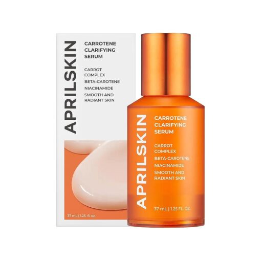 APRILSKIN Carrotene Clarifying Dark Spot Correcting Facial Serum | Vegan, Non-comedogenic | Blemish Clear, Pore-Tightening, Acne-Prone Skin, Discoloration | Korea Skin Care | 1.25 fl.oz