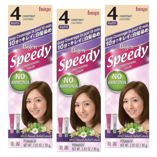 Bigen Speedy Conditioning Color Refill : 4 Chestnut - 3 Pack