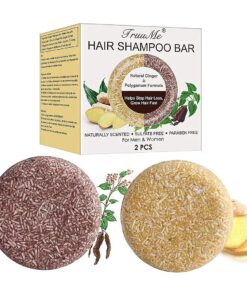 Hair Darkening Shampoo Bar, Bar Shampoo For Hair, Solid Shampoo Bar, Hair Soap, 2Pcs Bar Shampoo Natural, Hair Soap Bar, Helps Stop Hair Loss, Hair Regrowth, Hair Loss Treatment for Men & Women