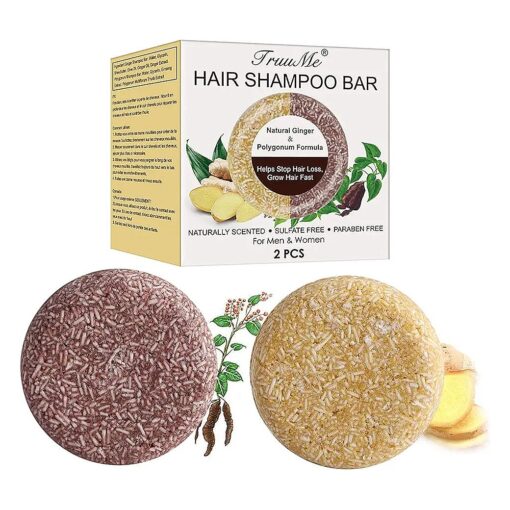 Hair Darkening Shampoo Bar, Bar Shampoo For Hair, Solid Shampoo Bar, Hair Soap, 2Pcs Bar Shampoo Natural, Hair Soap Bar, Helps Stop Hair Loss, Hair Regrowth, Hair Loss Treatment for Men & Women