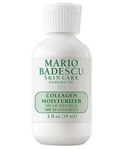 Mario Badescu Aloe, Hyaluronic and Collagen Face Moisturizer for Women and Men with Broad Spectrum SPF 15 Sunscreen, Daytime Moisturizer Face Cream, 2 Fl Oz