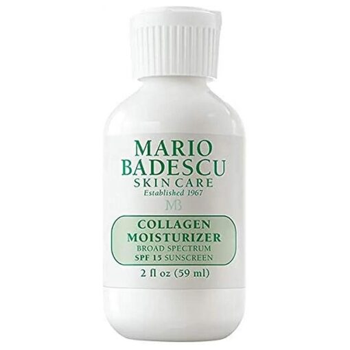 Mario Badescu Aloe, Hyaluronic and Collagen Face Moisturizer for Women and Men with Broad Spectrum SPF 15 Sunscreen, Daytime Moisturizer Face Cream, 2 Fl Oz