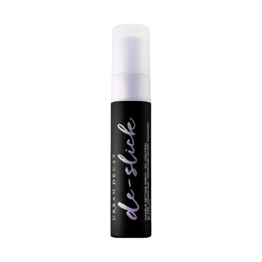 Urban Decay De-Slick Oil Control Matte Makeup Setting Spray - Travel Size - Controls Oil, Blocks Shine & Locks Makeup in Place - Oil-Free, Microfine Face Mist - 1.0 fl, oz