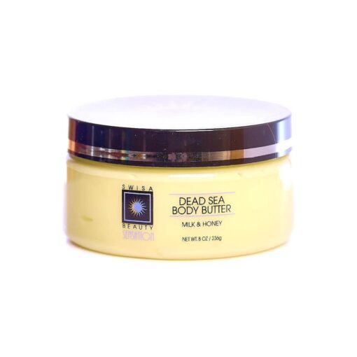 Dead Sea Body Butter Milk and Honey - Thick and Creamy Skin Softener Leaves The Skin Silky Smooth and Refreshed .