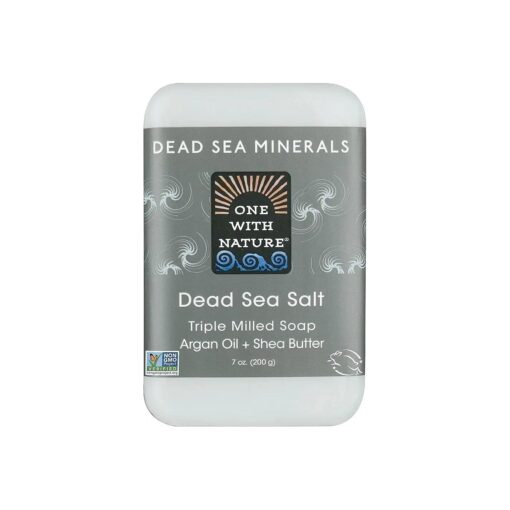 One With Nature Dead Sea Mineral Salt Soap, 7 Oz