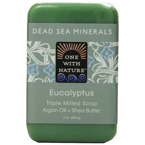 One With Nature Eucalyptus Dead Sea Mineral Soap, 7 Ounce Bar