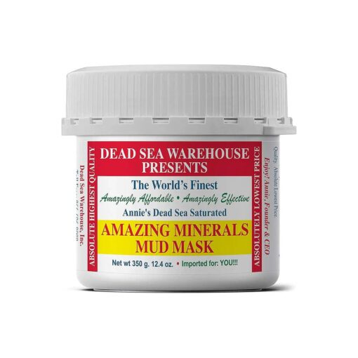 Dead Sea Warehouse - Amazing Minerals Mud Mask - 12.4 OZ - Dead Sea Mud Cleansing Mask - Mineral Rich - Helps Exfoliate, Purify, & Nourish Skin