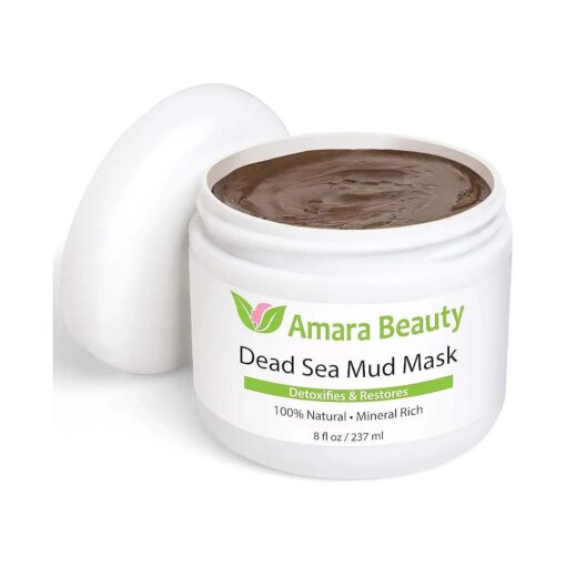 Dead Sea Mud Mask for Face & Body - Pure Mud with No Fillers Detoxifies & Restores Healthy Skin - 8 oz .