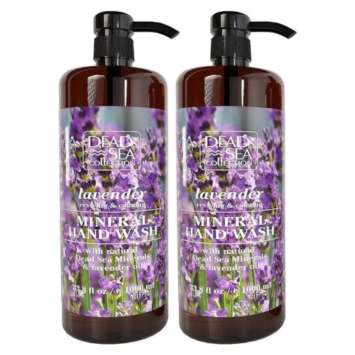 Dead Sea Collection Lavender Liquid Hand Soap - Pack Of 2 ( 33.8 Fl, Oz Each )