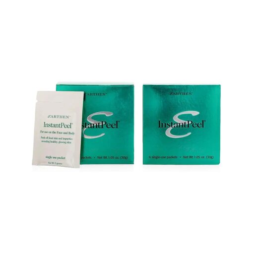 InstantPeel Dead Skin Remover Skin Exfoliant - Safe for Sensitive Skin - 6 Packets/Box ( 2-Pack )