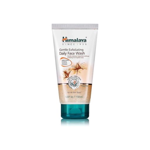 Himalaya Gentle Exfoliating Daily Face Wash for Deep Clean Pores & Soft, Moisturized, Renewed Skin, 5.07 oz, 1-PACK